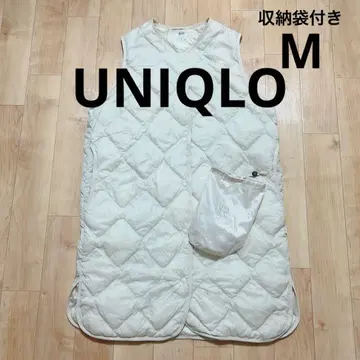 UNIQLO 유니클로 울트라 라이트 다운 롱 베스트 수납 봉투 M