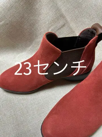 새상품 fitfit 인피니티 사이드 고어 부츠 레드 스웨이드 23cm