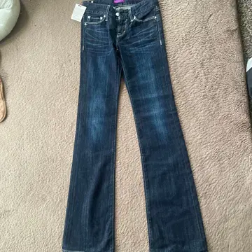 택 포함 새상품 BLACK by MUSSY 부츠컷 데님 23