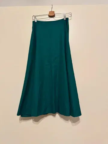 그린 플레어 스커트 뒷지퍼