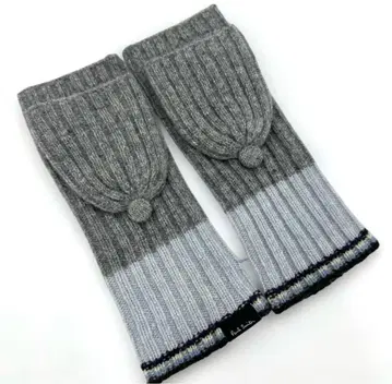 종료 예정 새상품 폴스미스 여성 장갑 미튼 그레이 스카이블루