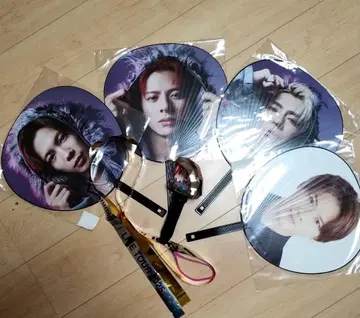 Number_i 라이브 굿즈 응원봉 부채 은색 테이프