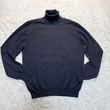 GRAN SASSO 하이넥 니트 울 그레이