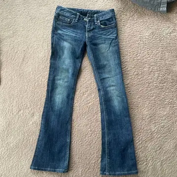 BLACK 부츠컷 데님 다크 블루 23