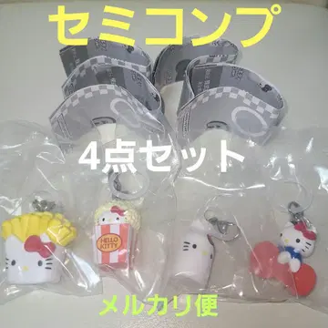 산리오 헬로키티 아메리칸 디자인 메지루시 액세서리 4개 세트