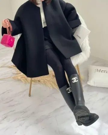 센터 펄 본딩 코트 myu