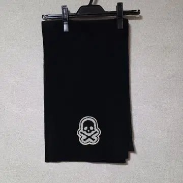 HYDROGEN 하이드로겐 머플러 스컬 해골 스타 와펜 블랙