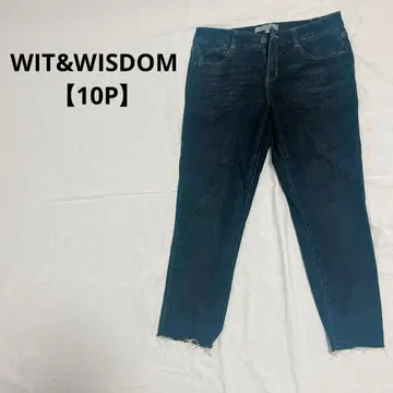 1점 WIT&WISDOM [10P] 다크 블루 슬림핏 데님