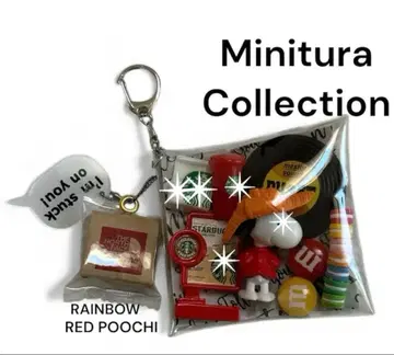 가챠 파우치 SNOOPY 빨간색 파우치 오렌지 파우치 PEANUTS