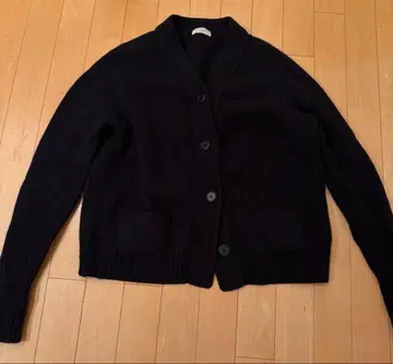 IENA 블랙 울 가디건