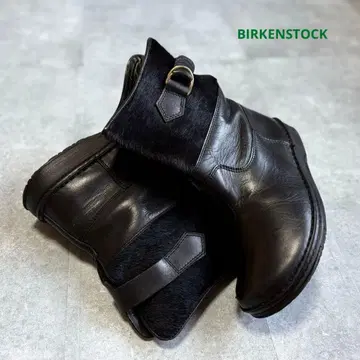 버켄스탁 풋프린츠 가죽 송치 부츠 24.5cm 블랙