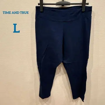 새상품급 TIME AND TRUE [ L ] 네이비 스트레치 요가 팬츠