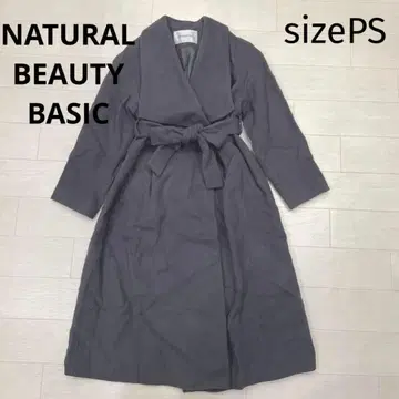 NATURAL BEAUTY BASIC 빅 칼라 코트 차콜