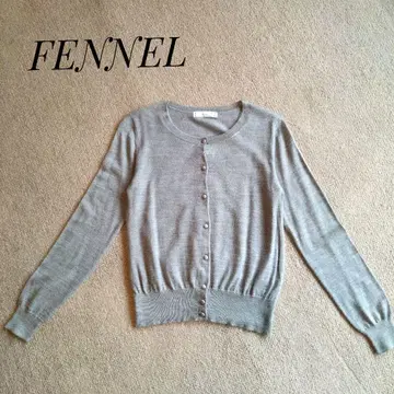 컨디션 최상 스콧 클럽 FENNEL 그레이 니트 가디건