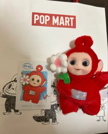 텔레토비즈 POPMART 'Say Hello' 포 팝마트 빨간색