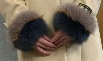 [ 새상품급 ] 레어 퍼 커프스 워머 좌우 세트