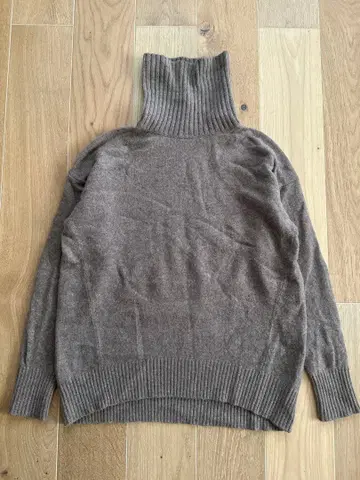 PLST 플라스테 울 캐시미어 블렌드 터틀넥 릴랙스 니트 M