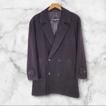 피에르 가르뎅 미들 기장 울 코트 블랙