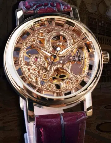 미사용 새상품 Winner 스켈레톤 자동 시계