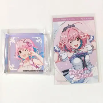 2개 세트 유메미 리무 오로라 아크릴 큐브 카드 데레마스