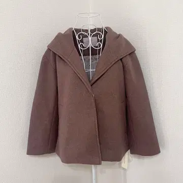 택 포함! 트란테안 손 드 모드 숏코트 브라운 후드