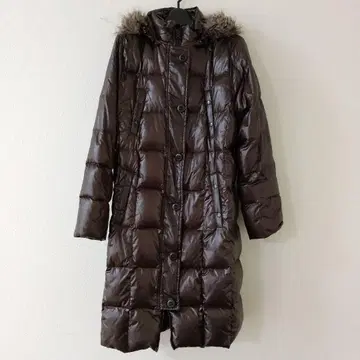 GAP 브라운 다운 코트 퍼 후드