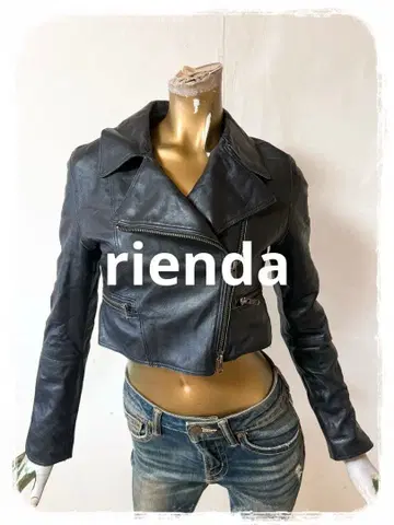 T19908 rienda 양가죽 라이더 자켓 S