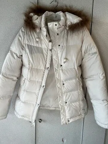 Bear USA 화이트 다운 자켓 퍼 포함