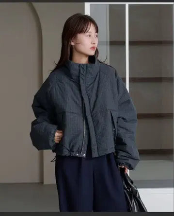 Kastane 체크 충전솜 리버서블 아우터