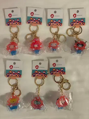 산리오 미야쿠미야쿠 클리어 키링 전 종류 컴플리트 세트