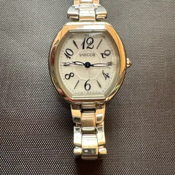 Wicca 위카 여성용 손목시계 아날로그 실버