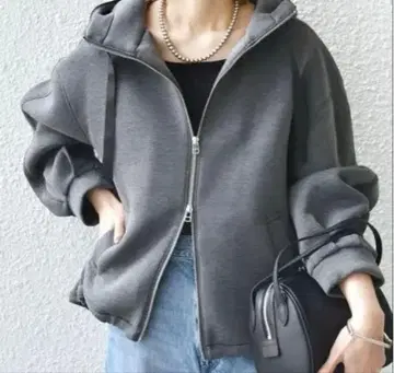 [ 새상품급 ] ships 종이상자 지퍼 후디 자켓 그레이