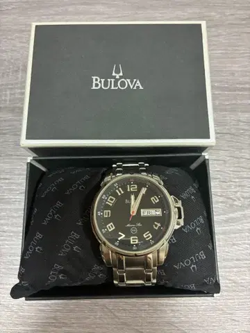 Bulova 마린스타 남성용 손목시계 블랙