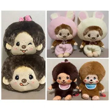 몽치치 페이스 BIG 봉제 인형 2개 등 6개 세트