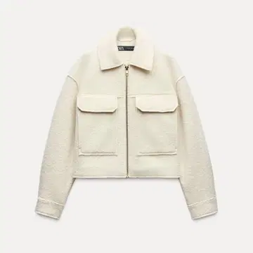 ZARA 부클레 숏 자켓