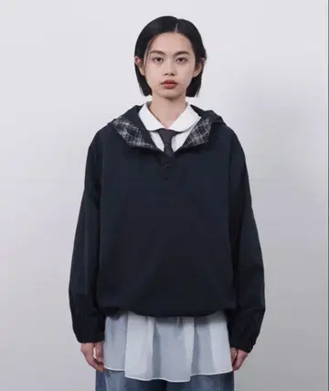 OHESHIO HOODED ANORAK, NAVY 아노락 후드티