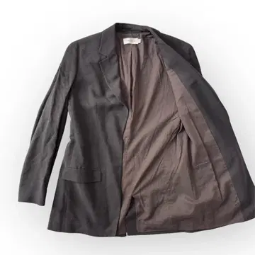 캘빈클라인 자켓 브라운 실크 혼방 린넨