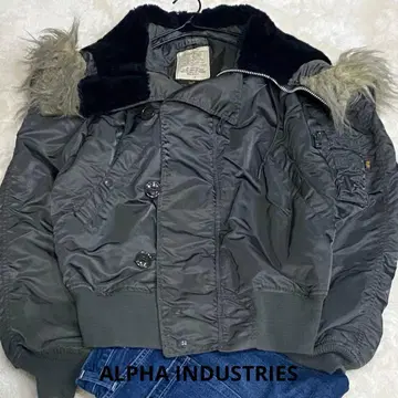 USA 제조 90s ALPHA 알파 N-2B 플라이트 자켓 숏