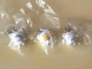 산리오 메지루시 액세서리 복슬복슬 스노우 가챠가챠 세트