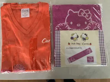 커브스 Hello Kitty x Curves 타월 T셔츠 S사이즈