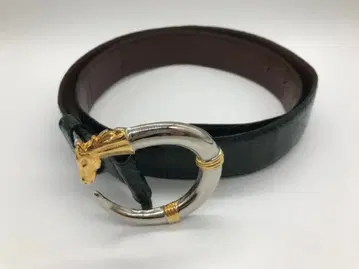 Louis Gaviria 벨트 버클 남성용 크로커다일 그린 계열