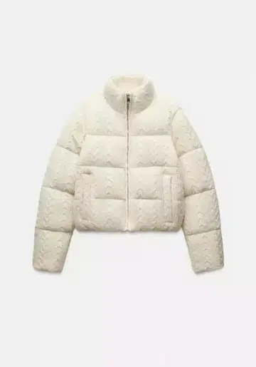 ZARA 도트 무늬 퀼팅 아노락