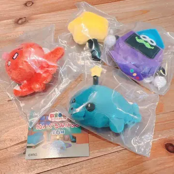 교육 방송 인형 배지 4종