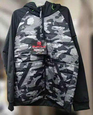 BURTLE 3220 히터 후디 자켓 XL 그레이 카모