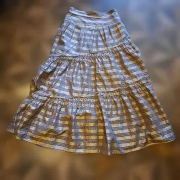 컨디션 최상 FRAY I.D 프레이 아이디 체크 롱 스커트 23100엔