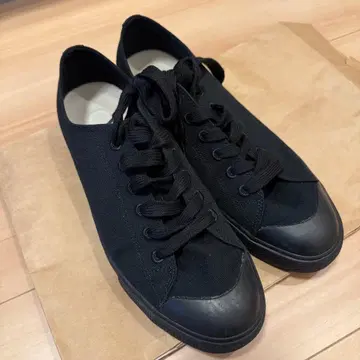 무인양품 신사 피로 경감 발수 스니커즈 27.5cm 블랙 패턴