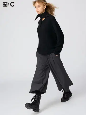 UNIQLOC 큐롯 다크 그레이 S 사이즈