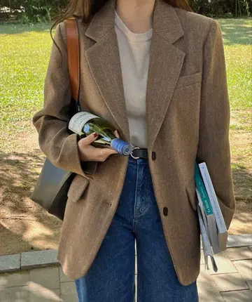 SONA 투 포켓 버튼 숏 자켓