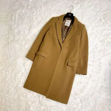 극미품 리지엘 아파르트망 체스터 코트 울 카멜 36