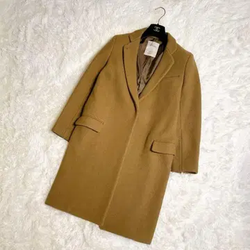 극미품 리지엘 아파르트망 체스터 코트 울 카멜 36